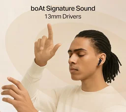boAt Boat Airdopes Ace Gen 2 TWS Earbuds with 45H Battery, 4Mics ENx Tech, ASAP Charge, 13mm Drivers, 50 ms Low Latency, IPX5, Bluetooth Earbuds, TWS Ear Buds Wireless Earphones with mic - ACE GEN2
