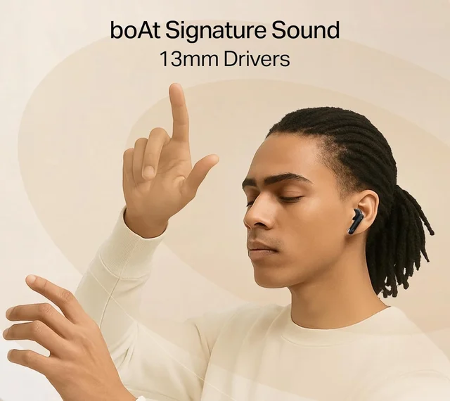 boAt Boat Airdopes Ace Gen 2 TWS Earbuds with 45H Battery, 4Mics ENx Tech, ASAP Charge, 13mm Drivers, 50 ms Low Latency, IPX5, Bluetooth Earbuds, TWS Ear Buds Wireless Earphones with mic - ACE GEN2