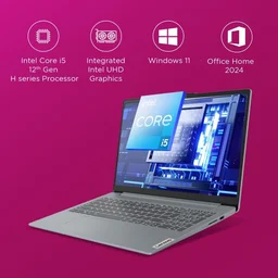 Lenovo LENOVO IDEAPAD SLIM 3 15/12TH/16GB/512GB/WIN11+MSO (83ER00MCIN) 15.6INCH - 39.62 cm (15.6 Inch), Arctic Grey, Core i5, 12th Gen, 512 GB, 16GB, LPDDR5, 12450H, up to 4.40 GHz, SSD, NO, Intel, Windows 11 Home, Laptop, Power Adaptor, User Guide, Warranty Documents