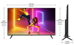 Samsung 43" Crystal 4k UHD Smart LED TV , solar remote (3 Year Brand Warranty) (HG43BU800AK) - HG43BU800AK