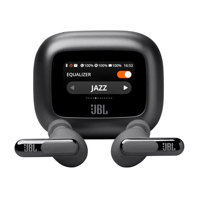 JBL New Launch Live Beam 3 TWS,Hi-Res Audio True ANC Earbuds,Smart Case with Touch Display,48H Playtime,Wireless Charging,6 Mic,Multipoint Connection,Ip55 Proof, Headphones App,Personi-Fi 3.0 - LIVE BEAM 3