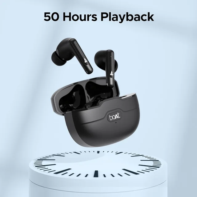 boAt Boat Airdopes Unity ANC TWS in Ear Earbuds with Up to 50 Hours Total Playback, ANC Upto 32 dB, Dual Mics with ENx Tech, IPX5 Rating, IWP Tech and ASAP Charge - UNITY ANC