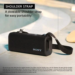 Sony New ULT Field 3 Wireless Bluetooth Speaker, 24hrs Playtime, Massive Bass, Hands Free Calling, Shoulder Strap, IP67 Water, Dust & Rustproof, Quick Charging - ULT30 FIELD 3