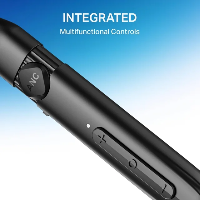 boAt Boat Rockerz 301 ANC, (~30dB) ANC, 13mm Drivers,ENx, 40ms Low Latency, Hall Switch, Stream Ad Free Music via App Support, Bluetooth Neckband, Wireless with Mic Earphones - Rockerz 301 ANC