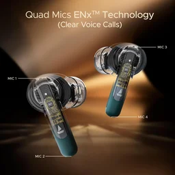 boAt Boat Airdopes 141 ANC, Active Noise Cancellation(~32dB), 50ms Low Latency, 4Mics ENx, 42Hrs Battery, Fast Charge, IPX5, v5.3 Bluetooth TWS in Ear Earbuds Wireless Earphones with mic (Green) - 141 ELITE ANC
