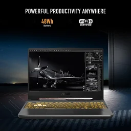 ASUS A15 TUF GAMING FA506NC R7-7445HS/16GB/512GB/4GB RTX3050/WIN11 - 39.62 cm (15.6 Inch), Black, Ryzen 5 Hexa Core, 512 GB, 16 GB, DDR5, 7535HS, Up to 4.55GHz, SSD, NO, AMD, NVIDIA GeForce RTX 3050, Windows 11, Laptop, Power Adaptor, User Guide, Warranty Documents