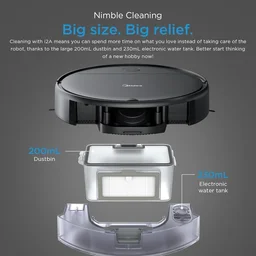 Midea I2a Robotic Vacuum Cleaner- BlackMI2AINBK @2241 (DPF) - MI2AINBK @2241 (DPF)