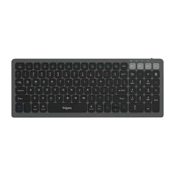 FINGERS ComboRegal-D4 Wireless Deskset (Slim Design, X-Scissor Keys Laptop-Style Typing, Dual Mode - USB + Bluetooth, Rechargeable Type-C, 1600 DPI & Multi-Device Compatible), Carbon Grey - REGAL D4