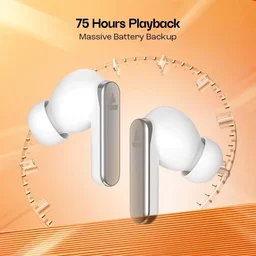 boAt Boat Airdopes 301, 75H Battery, 4Mics ENx, ASAP Charge,Low Latency, IPX5, Stream Ad Free Music via App Support, Bluetooth Earbuds, TWS Ear Buds Wireless Earphones with mic - 301