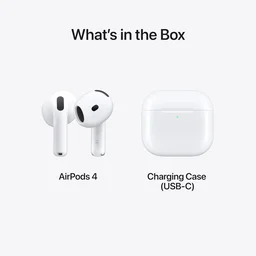 Apple AirPods 4 Wireless Earbuds, Bluetooth Headphones, with Active Noise Cancellation, Adaptive Audio, Transparency Mode, Personalised Spatial Audio, USB-C Charging Case, Wireless Charging, H2 Chip - AIRPOD 4 ANC