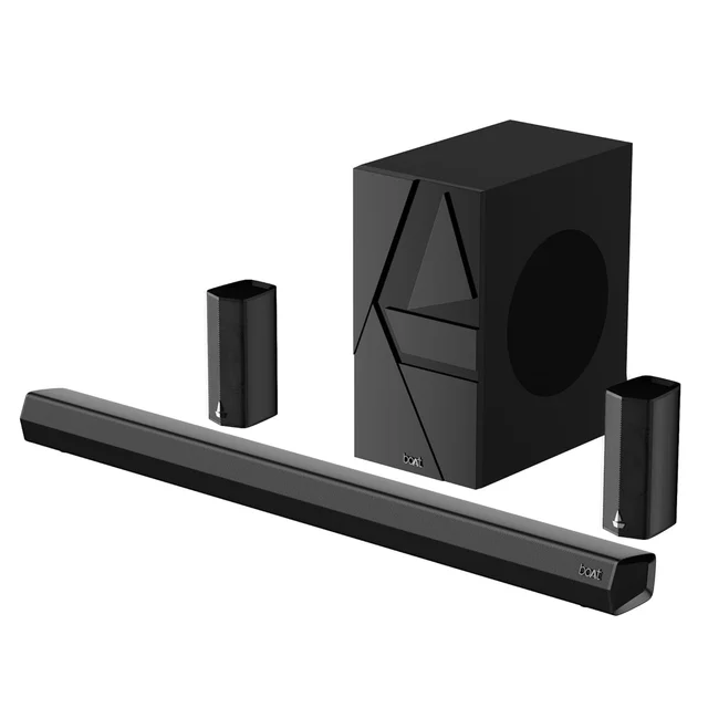 boAt Boat Aavante Bar 3600/3500, 500W Signature Sound,5.1CH, Wall Mountable Design, Bass & Treble with Master Remote Control, Bluetooth Sound Bar, Home Theatre Soundbar Speaker - 3500/3600 500W