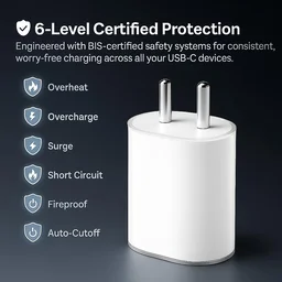 CMF by Nothing 45W Type-C Power Fast Charger Adapter | Compatible with CMF Phone 1, Nothing Phone 2a Plus, Phone 2a, Phone 2, Phone 1 | Quick Charge 3A Wall Charging for Android - 45W