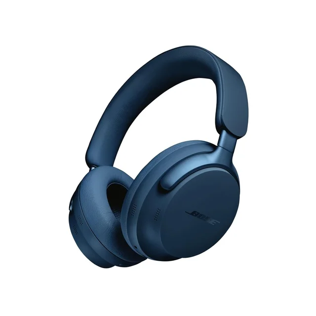 Bose QuietComfort Ultra Bluetooth Headphones, Wireless Headphones with Spatial Audio, Over Ear Noise Cancelling Headphones with Mic, Up to 24 Hours of Battery Life, Lunar Blu - QC ULTRA