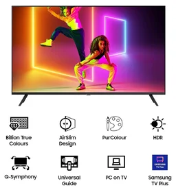 Samsung 43" Crystal 4k UHD Smart LED TV , solar remote (3 Year Brand Warranty) (HG43BU800AK) - HG43BU800AK