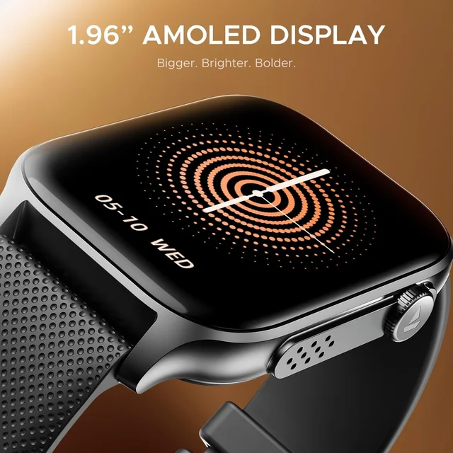 boAt Boat Ultima Ember smartwatch with 1.96” AMOLED Display, AOD, Personalized Fitness Nudges, Functional Crown,100+ Sports Modes, Create Your Own Watchface, smartwatch for Man and Woman - ULTIMA EMBER
