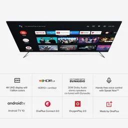 OnePlus Oneplus 55 inch (U1S) 4K UHD android LED TV, bezel less with voice command - U1S