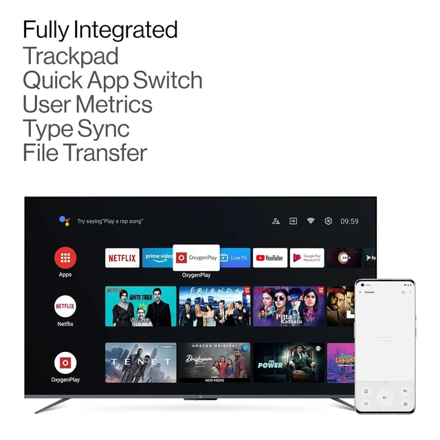 OnePlus 50 inch (U1S) model 4k UHD,Bezel Less, Android TV - 50U1S
