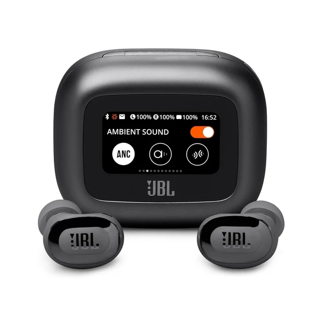 JBL New Launch Live Buds 3 TWS,Hi-Res Audio True ANC Earbuds,Smart Case with Touch Display,40H Playtime,Wireless Charging, 6 Mic,Multipoint Connection,IP55 Proof, Headphones App,Personi-Fi 3.0 - LIVE BUDS 3