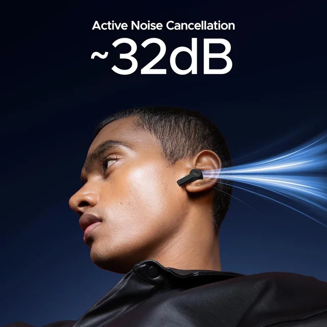 boAt Boat Nirvana Space, 360º Spatial Audio, Active Noise Cancellation (~32dB), 100Hrs Battery,4Mics ENx, Fast Charge, v5.3 Bluetooth Earbuds, TWS Ear Buds Wireless Earphones with mic - NIRVANA SPACE