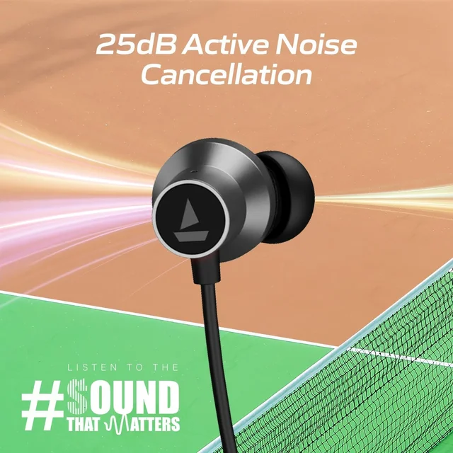 boAt Boat Rockerz 280 ANC w/Crystal Bionic Sound Powered by Dirac Opteo, Active Noise Cancellation, 13mm Drivers, ASAP Charge, 24H Playback & ENx Tech in- Ear Bluetooth Neckband - Rockerz 280 ANC