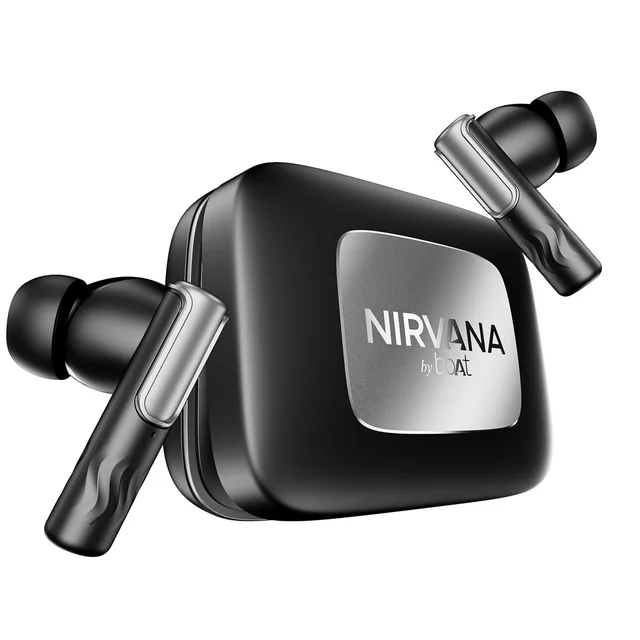 boAt Boat Nirvana Ivy Pro, Dolby Atmos w/Head Tracking, 52dB Hybrid Adaptive ANC,Hi-Res LDAC, Titanium Dual Drivers, Bluetooth Earbuds, TWS Ear Buds Wireless Earphones w/mic - NIRVANA IVY PRO