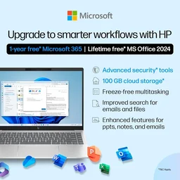 HP Pavilion Plus 14-EW0107TU 15-13TH GEN/16GB/512GB/WIN11+MSO - 35.56 cm (14 Inch), Silver, Core i5, 13th Gen, 512 GB, 16 GB, DDR5, 1335U, up to 4.6 GHz, SSD, Intel, Intel Integrated Iris Xe, Windows 11 Home, 1 x Laptop, 1 x Charger, 1 x User Manual, 1 x Warranty Card