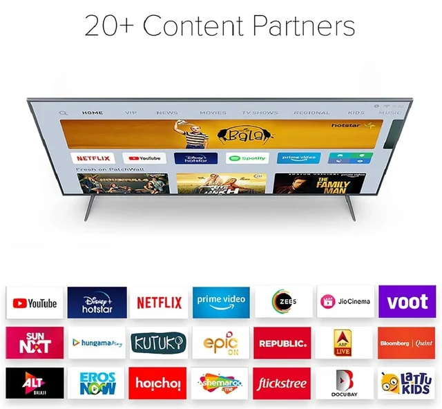 MI Mi TV 4X 43inch 4K UHD android smart TV with voice command - L43M4-4AIN
