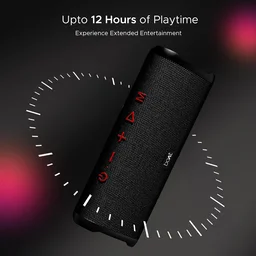 boAt Boat Stone 750 Bluetooth Speaker with 12W Signature Sound, RGB LEDs, Up to 12 hrs Playback, TWS Mode, Bluetooth v5.3, AUX Port, TF Card, Built-in Mic, Voice Assistant & IPX5 - 750 12W