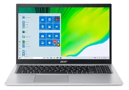 ACER LAPTOP ACER A515-56-54B7 (15/11TH/8GB/1TB/WIN10) - 39.62 cm (15.6 Inch), Silver, Core i5, 11th Gen, 1 TB, 8 GB, DDR4, 1135G7, Max Turbo Boost Frequency Up to 4.20 GHz, HDD, NO, Intel, Intel Integrated Intel Iris Xe Graphics, Windows 11, Laptop, Power Adaptor, User Guide, Warranty Documents