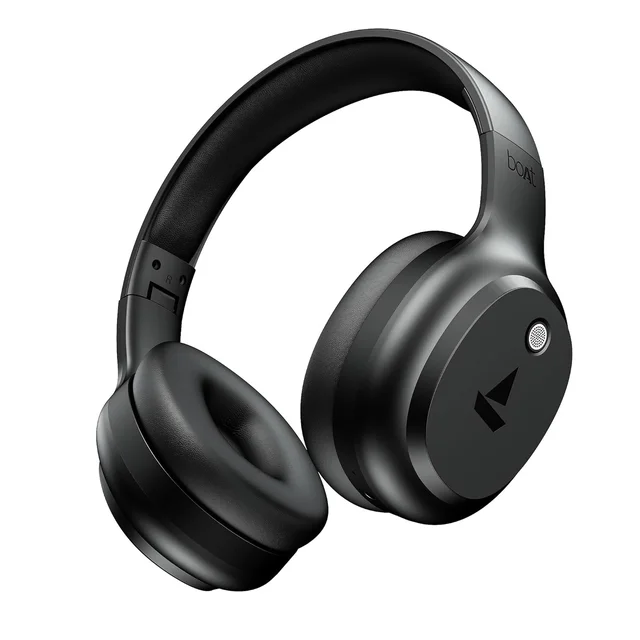 boAt Boat 2025 Launch Rockerz 421, 60H Battery, Low Latency(40Ms), 40Mm Drivers, Enx Tech, Stream Ad Free Music via App Support, Bluetooth Headphones, Wireless Over Ear Headphone with Mic (Black Sabre) - Rockerz 421