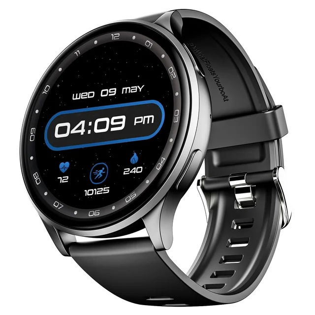 boAt Lunar Orb w/ 1.45" (3.6 cm) AMOLED Display, BT Calling, DIY Watch Face Studio, Coins, Crest App Health Ecosystem, Live Cricket & Football Scores, IP67, Smart Watch for Men & Women