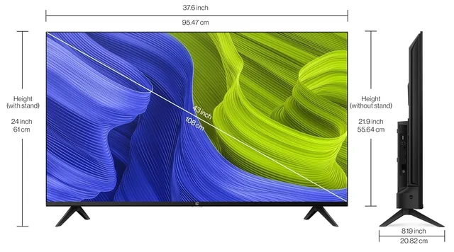 OnePlus 43" FHD Y1S Android TV 43 inch Bezel Less , Voice command - Y1S