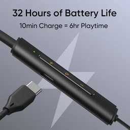 REALME realme Buds Wireless 3 Neo in Ear Bluetooth Neckband with 13.4 Mm Dynamic Bass Boost Driver,Upto 32 Hours Playback,Fast Charge,Ai Enc,45Ms Low Latency,Ip55 Dust&Water Resistannt&Bluetooth V 5.4 Black - WIRELESS 3 NEO