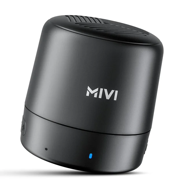 Mivi Play Bluetooth Speaker with 12 Hours Playtime. Wireless Speaker Made in India with Exceptional Sound Quality, Portable and Built in Mic