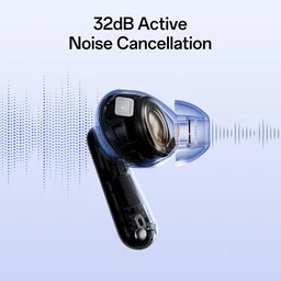 OPPO Oppo Enco Bud 3Pro True Wireless in Ear Earbuds with 12.4mm Driver and 32dB ANC, 43Hrs Playtime,Low Latency,Fast Charging,BT 5.4,IP55 (Midnight Black) - ENCO BUDS 3 PRO