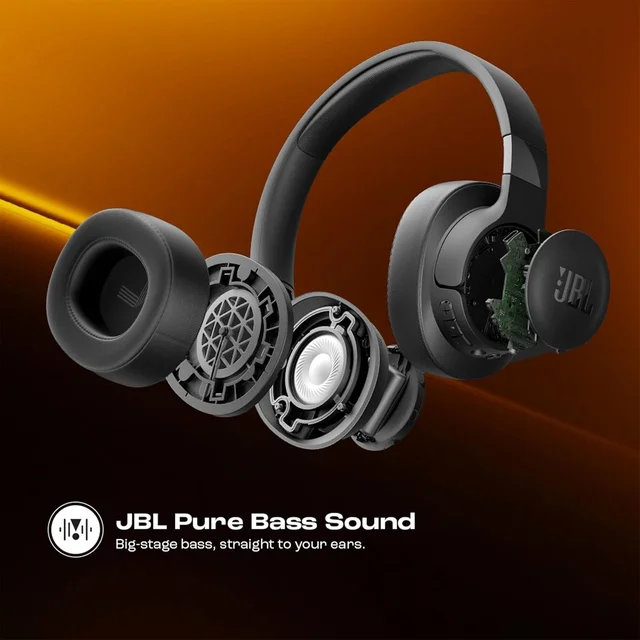 JBL Tune 770NC Wireless Over Ear ANC Headphones with Mic, Upto 70 Hrs Battery, Speed Charge : 5 min Charge Gives up to 3H of Playback, Customized EQ, Google Fast Pair, Dual Pairing, BT 5.3 - TUNE 770NC