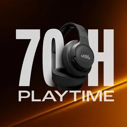JBL Tune 770NC Wireless Over Ear ANC Headphones with Mic, Upto 70 Hrs Battery, Speed Charge : 5 min Charge Gives up to 3H of Playback, Customized EQ, Google Fast Pair, Dual Pairing, BT 5.3 - TUNE 770NC
