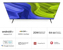 OnePlus 43" FHD Y1S Android TV 43 inch Bezel Less , Voice command - Y1S