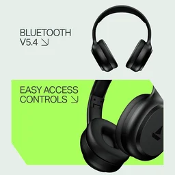 boAt Boat 2025 Launch Rockerz 421, 60H Battery, Low Latency(40Ms), 40Mm Drivers, Enx Tech, Stream Ad Free Music via App Support, Bluetooth Headphones, Wireless Over Ear Headphone with Mic (Black Sabre) - Rockerz 421