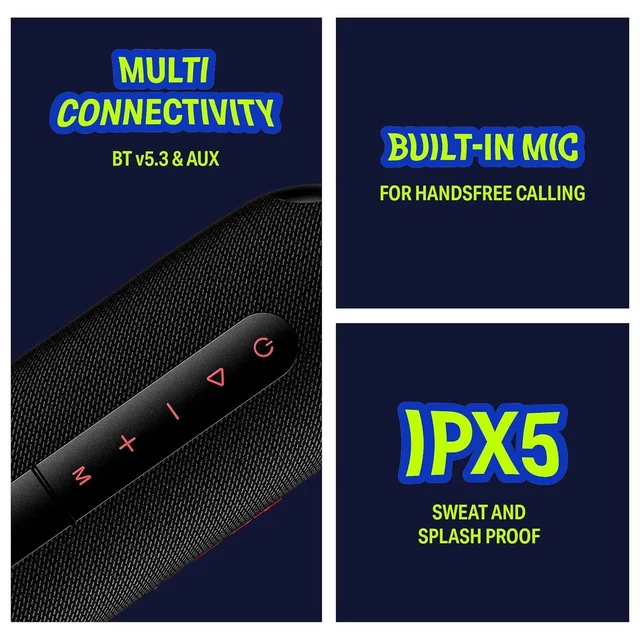 boAt Boat Stone Arc Pro, Spatial Audio, 25W Signature Sound, 58mm Drivers, Upto 12 Hrs Battery, Broadcast & App Support, Bluetooth Speaker, Wireless Speaker, Portable Speaker - ARC PRO 25W