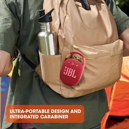 JBL Clip 4 Eco - Ultra-Portable Waterproof and Dustproof Bluetooth Speaker, big audio & punchy bass, made with 90% post-consumer recycled plastic, Integrated carabiner, Up to 10 Hours of Play - CLIP 4 ECO