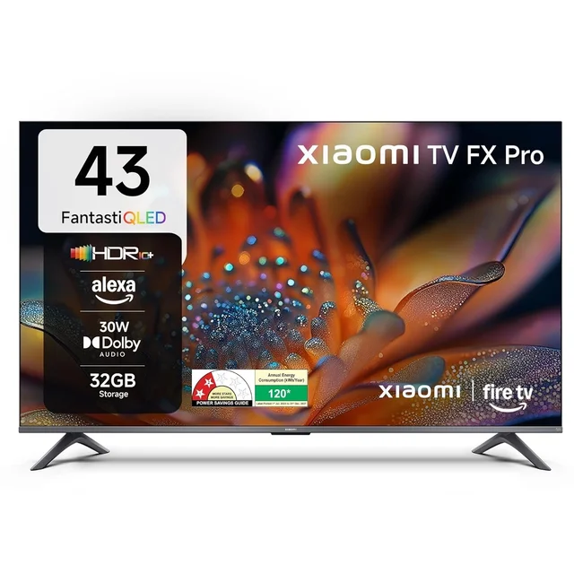Xiaomi 108 cm (43 inch) FX Pro QLED Ultra HD 4K Smart Fire TV