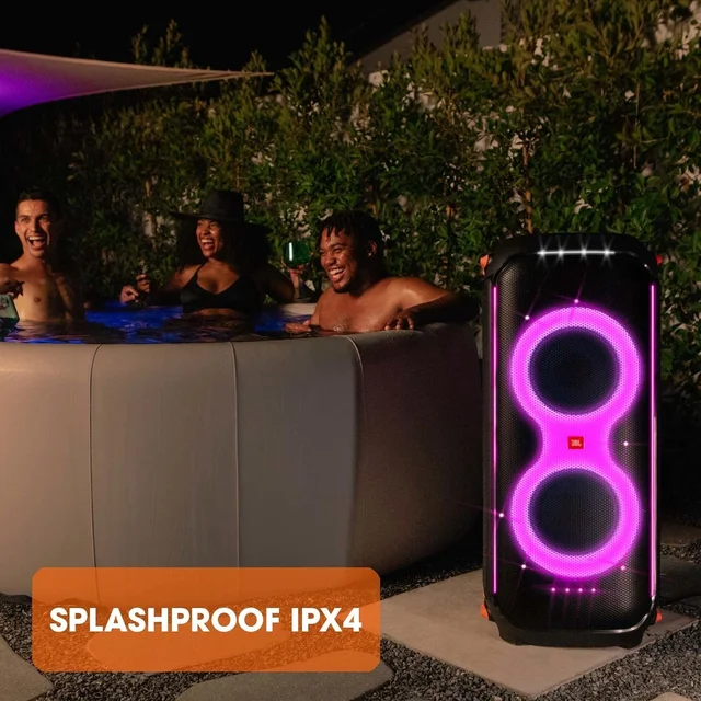 JBL Partybox Encore Essential 2 Wireless Bluetooth Party Speaker, AI Sound Boost, Dynamic Light Show, Upto 15Hrs Playtime, Multi-Speaker Connection by Auracast, Guitar & Mic Inputs, PartyBox App-Black - ENCORE ESSENTIAL 2