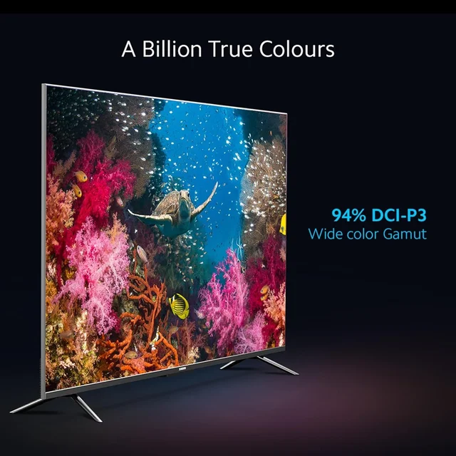 XIAOMI Mi 138.8 cm (55 inches) 5X Series 4K LED Smart Android TV with Dolby Vision & 40W Dolby Atmos (Grey) - 5X