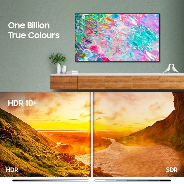 Samsung 43" Crystal 4k UHD Smart LED TV , solar remote (3 Year Brand Warranty) (HG43BU800AK) - HG43BU800AK
