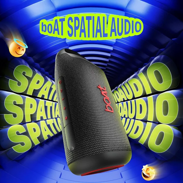 boAt Boat Stone Arc Pro, Spatial Audio, 25W Signature Sound, 58mm Drivers, Upto 12 Hrs Battery, Broadcast & App Support, Bluetooth Speaker, Wireless Speaker, Portable Speaker - ARC PRO 25W