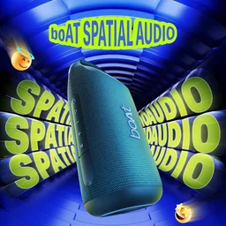 boAt Boat Stone Arc Pro Plus, Spatial Audio, 45W Signature Sound, 78mm Drivers,12 Hrs Battery, Broadcast & App Support, Bluetooth Speaker, Wireless Speaker, Portable Speaker - ARC PRO PLUS 45W