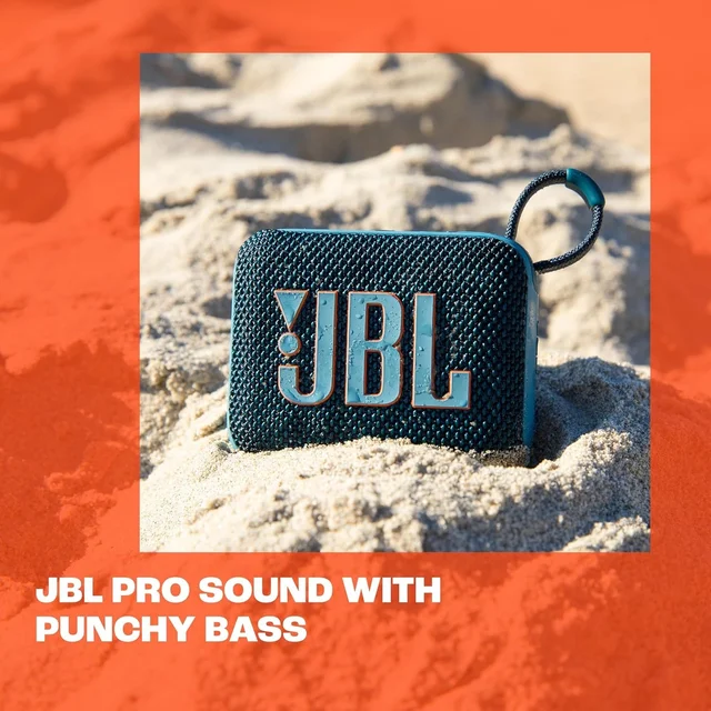 JBL JBL Go 4, Wireless Ultra Portable Bluetooth Speaker, Pro Sound, Vibrant Colors, Water & Dust Proof, Type C - GO 4