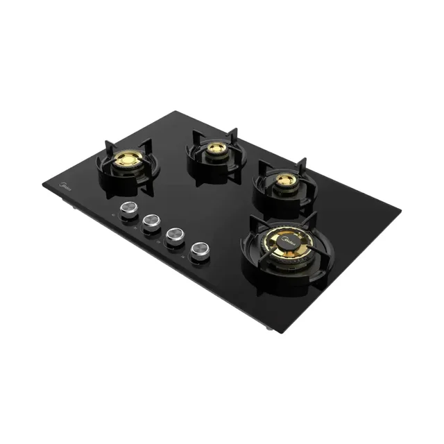 Midea 4 Burner Built-in Hob with FullBrass Burners & Auto Ignition – PremiumSafety Without InstallationMG80GF503CTD134B-IN@3402 (DPF) - MG80GF503CTD134B-IN@3402 (DPF)
