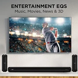 boAt boAt Aavante Bar 3200D 5.1 Channel Soundbar with Powerful Subwoofer, 3D Surround Sound and Dolby Audio, Dual Wireless Rear Satellite Speakers, Multiple Connectivity Modes - 3200D 360W